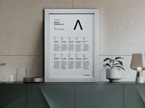 PEACE PRINCIPLES- FRAMED